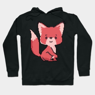 Mystic Mirage: Pixel Art Fox Design for Urban Outfits Hoodie